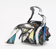 John Chamberlain / 
Opiated Asses, 2004 / 
painted and chromed steel / 
7 3/8 x 8 5/8 x 6 in. (18.7 x 21.9 x 15.2 cm)