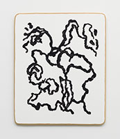 John Zane Zappas / 
Not Yet Titled, 2021 / 
oil stick on as-is panel / 
23 x 18 3/4 in. (58.4 x 47.6 cm)