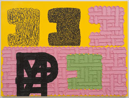 Jonathan Lasker / 
An Image of the Self, 2009 / 
      oil on linen / 
      81 x 108 in. (205.7 x 274.3 cm)