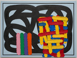 Jonathan Lasker / 
Love Light and Dark, 2009 / 
      oil on linen / 
      60 x 80 in. (152.4 x 203.2 cm) / 
      Private collection