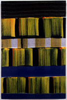 Notte (Edificios como brochas), 1999 - 2000 / 
vinyl, dispersion, dried pigment / 
18 x 12 in (46 x 31 cm) / 
Private collection