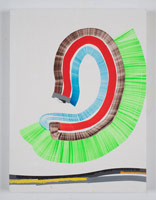 Juan Uslé / 
Las bridas, 2013 / 
vinyl, dispersion and dry pigment on canvas / 
24 x 18 in. (61 x 46 cm)