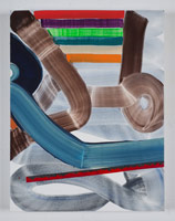 Juan Uslé / 
Nudo abierto, 2013 / 
vinyl, dispersion and dry pigment on canvas / 
24 x 18 in. (61 x 46 cm)