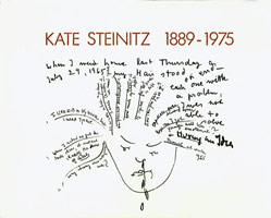 Kate Steinitz announcement, 1976