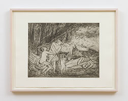 Leon Kossoff / 
Cephalus and Aurora No. 2, 1998 / 
etching and aquatint / 
22 1/2 x 30 in. (57.2 x 76.2 cm) / 
Edition 1 of 20 / 
LK99-56c.1