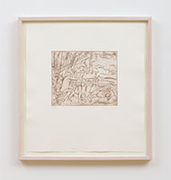 Leon Kossoff / 
Cephalus and Aurora No. 3, 1998 / 
etching, unique artist's proof / 
22 1/2 x 21 1/8 in. (57.2 x 53.7 cm) / 
A.P. 1 / 
LK99-56p