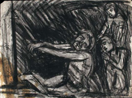 From Velázquez: Christ after the Flagellation, / 
      contemplated by the Christian Soul / 
      Black chalk on paper / 
      42 x 59.2 cm