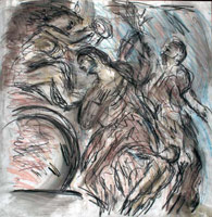 From Veronese: Allegory of Love, IV (‘Happy Union’) / 
      Mixed media on paper / 
      57.2 x 56 cm