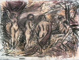 From Rubens: The Judgement of Paris / 
      Charcoal and pastel on paper / 
      56.5 x76 cm