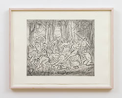 Leon Kossoff / 
The Triumph of Pan No. 3, 1998 / 
etching and aquatint / 
22 1/2 x 29 1/2 in. (57.2 x 74.9 cm) / 
Edition 1 of 20 / 
LK99-56m.1