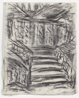 Leon Kossoff / 
Midland Hotel Staircase, 2005 / 
charcoal on paper / 
26 x 20 1/2 in. (66 x 52.5 cm) / 
Framed: 34 1/2 x 28 1/2 x 2 in. (87.6 x 72.4 x 5.1 cm) / 
 / 
Catalogue plate number 70