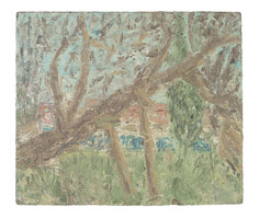 Leon Kossoff / 
Cherry Tree, Winter, 2006-2007 / 
oil on board / 
36 x 42 in. (91.5 x 107 cm) / 
 / 
Catalogue plate number 73