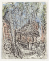 Leon Kossoff / 
Arnold Circus, 2008-2010 / 
charcoal and pastel on paper / 
25 3/4 x 19 5/8 in. (65.3 x 50 cm) / 
 / 
Catalogue plate number 78