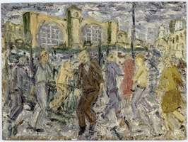 Leon Kossoff / 
Kings Cross, March Afternoon, 1998 / 
oil on board / 
56 x 78 in. (147 x 198 cm) / 
 / 
Catalogue plate number 59