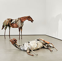 Installation photography, Deborah Butterfield: P.S. These are not horses / 
Photo © Michael Jirkovsky