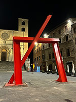 Installation photography / 
Mark di Suvero: Spacetime / 
Fondazione Beverly Pepper