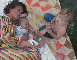 Rebecca Campbell / 
Mary had a Little Lamb, 2010 / 
oil on canvas / 
48 x 62 in. (121.9 x 157.5 cm)