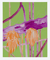 Matt Wedel / 
Flower Tree (Hawaii), 2023 / 
gouache and pen on paper / 
14 x 11 in. (35.6 x 27.9 cm) / 
MW23-034