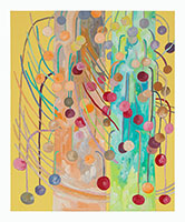 Matt Wedel / 
Flower Tree (Hawaii), 2023 / 
gouache and pen on paper / 
14 x 11 in. (35.6 x 27.9 cm) / 
MW23-038