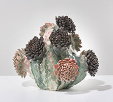 Matt Wedel / 
Flower Tree, 2022 / 
stoneware / 
17 1/2 x 20 x 16 in. (44.5 x 50.8 x 40.6 cm) / 
MW22-040