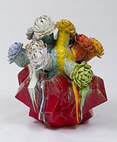 Matt Wedel / 
Flower Tree, 2012 / 
ceramic / 
38 x 34 x 35 in. (96.5 x 86.4 x 88.9 cm) / 
MW12-24