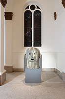 Matt Wedel / 
Mourning Bench Head 139, 2020 / 
Stoneware / 
46 × 38 × 37 in (116.8 × 96.5 × 94 cm)