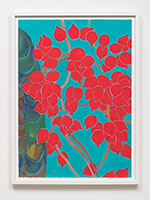 Matt Wedel / 
Potted Plant, 2020 / 
gouache on paper / 
Paper: 44 1/2 x 32 in. (113 x 81.3 cm) / 
Framed: 48 5/8 x 36 1/8 in. (123.5 x 91.8 cm) / 
MW21-066