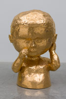 Matt Wedel / 
Child, 2007 / 
fired clay, glaze and luster / 
42 x 39 x 36 in. (106.7 x 99.1 x 91.4 cm) 