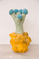 Matt Wedel / 
Flower Tree, 2008 / 
fired clay and glaze / 
29 x 15 x 13 in. (73.7 x 38.1 x 33 cm) / 
Private collection 