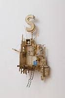Michael C. McMillen / 
A Theory of Smoke, 1997/2021 / 
painted wood and metal construction / 
37 x 26 x 10 in. (94 x 66 x 25.4 cm)