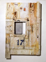 Transit of Neptune, 1989 - 90 / 
painted mixed media construction / 
41 x 26 x 4 1/4 in (104 x 66 x 10.8 cm)