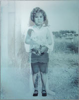Nancy Reddin Kienholz / 
Shirley and Angel, 2007 / 
lenticular (mixed media) / 
44 1/2 x 36 1/4 x 1 inches (113 x 92.1 x 2.5 cm)