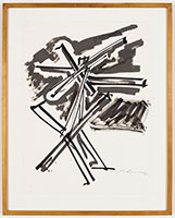 Mark di Suvero / 
Untitled, 1985 / 
Ink on paper / 
24 x 18 in (61 x 45.7 cm) / 
Courtesy of the Artist and Spacetime C.C.