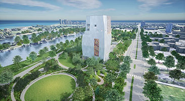 Rendering of the forthcoming Obama Presidential Center in Chicago