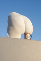 Olga Koumoundouros / 
Coffee Break, 2010 / 
resin and ceramic mug / 
7 x 15 x 15 in. (17.8 x 38.1 x 38.1 cm) / 
Private collection