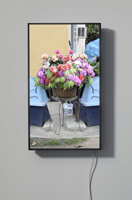 Owen Kydd / 
Two-Way Polyester Flowers, 2013 / 
video on 40 in display with media player / 
Edition 2 of 3, 2 A.P. 
