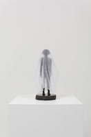 Alison Saar / 
Pallor Trick, 2013 / 
cast bronze, wood, and silk / 
13 x 6 x 6 in. (33 x 15.2 x 15.2 cm)