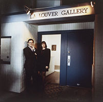 Gallery directors Peter Goulds and Kimberly Davis, pictured at L.A. Louver's
location at 55 N Venice Blvd, Venice, CA, 1991.