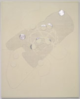 Domenico Bianchi / 
Untitled, 2002 / 
palladio and wax on fiberglass / 
80 1/4 x 64 1/2 in (203.8 x 163.8 cm)
