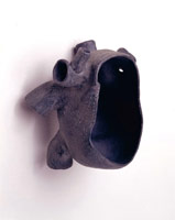 halfchickenheart, 1995 / 
bronze  / 
4 1/2 x 4 x 3 in (11.4 x 10.2 x 7.6 cm)