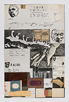 R.B. Kitaj<br>
Addled Art Minor Works, 1975<br>
collage on paper<br>
38 1/2 x 25 in. (97.8 x 63.5 cm)
