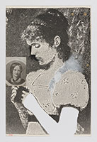 R.B. Kitaj / 
Untitled (Girl), 1971 / 
collage on paper / 
Sheet: 24 x 15 3/4 in. (61 x 40 cm) / 
Framed: 26 5/8 x 18 3/8 x 1 1/2 in. (67.6 x 46.7 x 3.8 cm)
