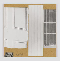 R.B. Kitaj / 
Untitled, circa 1965 / 
collage on paper / 
Sheet: 10 1/4 x 10 1/4 in. (26 x 26 cm) / 
Framed: 11 5/8 x 11 5/8 in. (29.5 x 29.5 cm)
