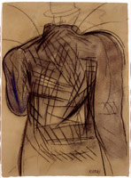 R.B. Kitaj / God’s Back, 1997 – 2000 / 
pastel and charcoal on paper / 
30 x 22 inches (77.5 x 57.2 cm)
