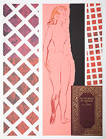 R.B. Kitaj / 
The Red Dancer of Moscow, 1975 / 
color screenprint, photoscreenprint / 
Paper Dimensions: 39 7/8 x 29 5/8 in. (101.3 x 75.2 cm) / 
Framed Dimensions: 42 1/2 x 32 1/2 in. (108 x 82.6 cm)