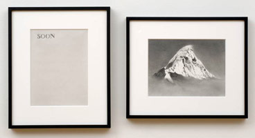Euan Macdonald / 
From Selected Standards (Soon), 2007 / 
graphite on paper (diptych) / 
Part 1 of 2: Paper: 12 x 9 in. (30.5 x 22.9 cm) / Framed: 18 3/8 x 15 3/8 in. (46.7 x 39.1 cm) / 
Part 2 of 2: Paper: 9 x 12 in. (22.9 x 30.5 cm) / Framed: 15 3/8 x 18 3/8 in. (39.1 x 46.7 cm) / 
Private collection 
