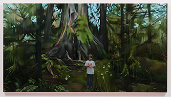 Rebecca Campbell / 
Nature Boy, 2021 / 
oil on canvas / 
60 x 110 in. (152.4 x 279.4 cm)