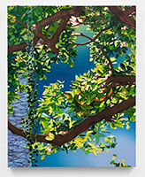 Rebecca Campbell / 
Now Everything’s Easy, 2024 / 
oil on canvas / 
60 x 48 in. (152.4 x 121.9 cm)