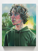 Rebecca Campbell / 
Young Americans (Taylor), 2024 / 
oil on canvas / 
30 x 24 in. (76.2 x 61 cm)