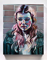 Rebecca Campbell / 
Young Americans (Valentine), 2024 / 
oil on canvas / 
30 x 24 in. (76.2 x 61 cm)